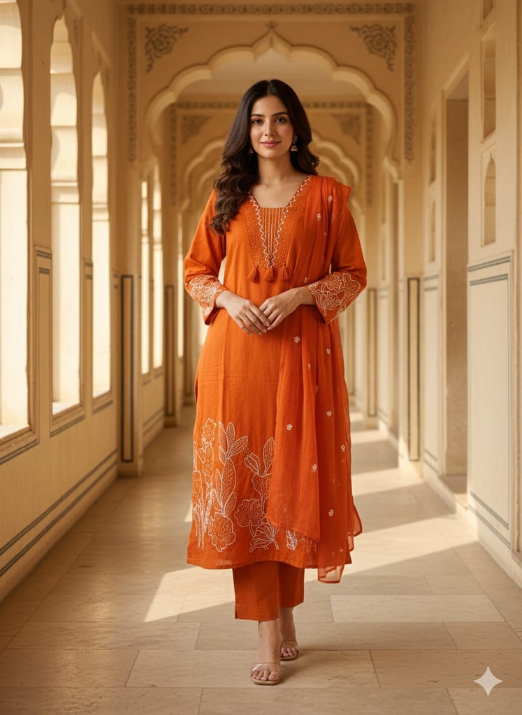 Jaipuri Grace Cotton Suit Set
