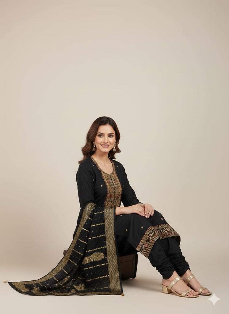 Noor Black Suit Set