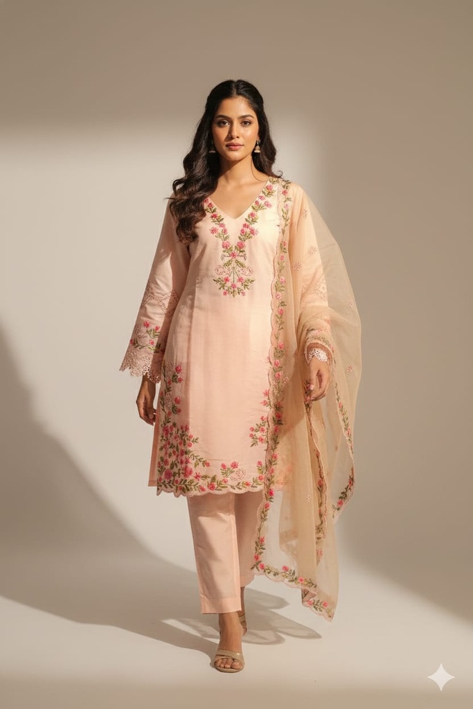 Elina Pastel Pink Suit Set (pink)